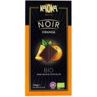 Kaoka BIO шоколад черный с апельсином 100 г