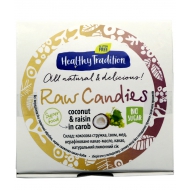 Конфеты шоколадные Кокос изюм в керобе Raw Candies Healthy Tradition 40 г