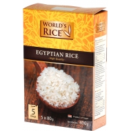 Рис Египетский Worlds Rice 400 г (5*80 г)