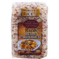 Рис красный+парбоилд Worlds Rice 500 г