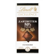 Черный шоколад Lindt Excellence 50% какао 100 г