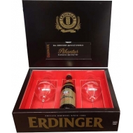 Набор пива Erdinger Pikantus темное + 2 бокала 