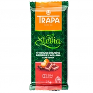 Шоколад молочный с лесным орехом и стевией Trapa Stevia 75 г