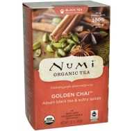 Чёрный чай ассам с пряностями Золотой чай Numi Organic Tea 36 г