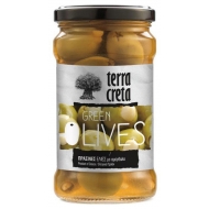Оливки зеленые с миндалем Terra Creta 315 мл