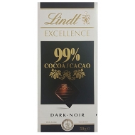 Черный шоколад Lindt Excellence 99% какао 50 г