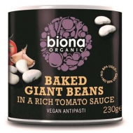 Запеченные гигантские бобы в густом томатном соусе Biona Organic 230 г