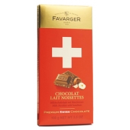 Шоколад молочный с карамелью и фундуком Premium Swiss Chocolate Favarger 100 г