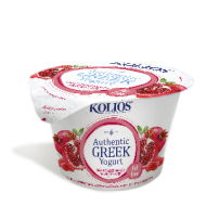 Йогурт греческий гранат и малина  Kolios 0% 150 г