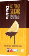 Шоколад черный без добавления сахара с апельсином Diablo 75 г
