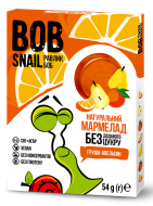 Мармелад натуральный фруктовый Груша-Апельсин Bob Snail 54 г