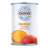 Кусочки манго в соке манго Biona Organic 400 г