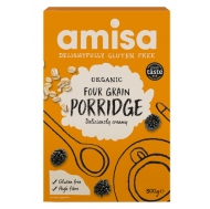 Каша 4 злаки без глютена Organic Amisa 300 г