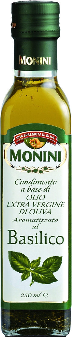 Олія оливкова з базиліком Monini Extra Vergine 0,25 л