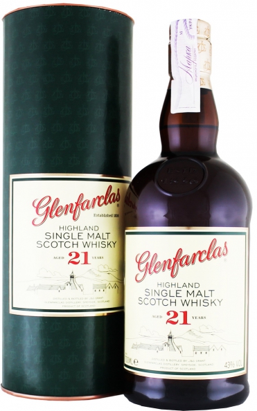 Glenfarclas 21 Y.O. (в тубусі) 