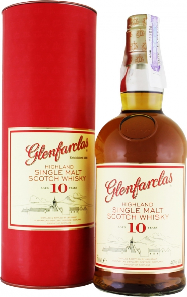 Glenfarclas 10 Y.O. (в тубусе) 