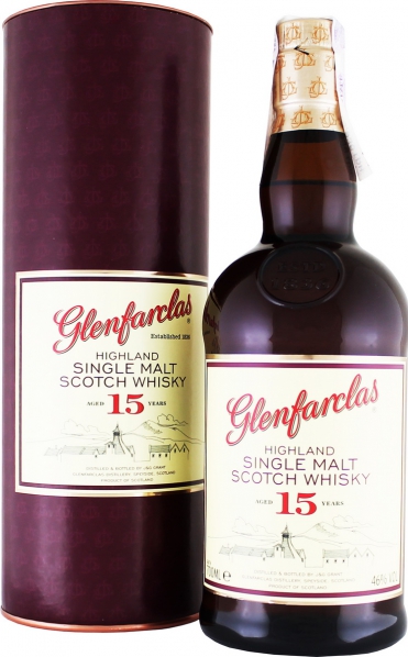 Glenfarclas 15 Y.O. (в тубусі) 