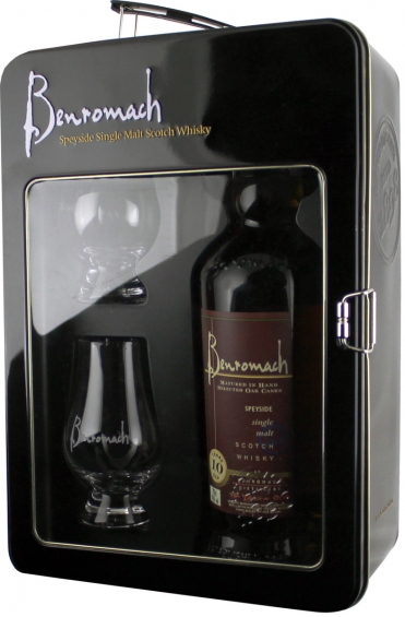 Benromach 10 Y.O. + 2 бокала 0,7 л