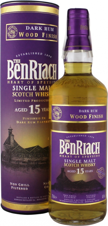 BenRiach Dark Rum 15 Y.O. (в тубусі) 0,7 л