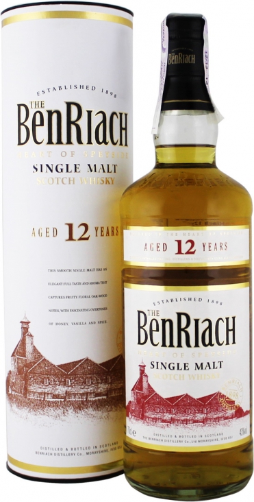 BenRiach 12 Y.O. (в коробке) 0,7 л