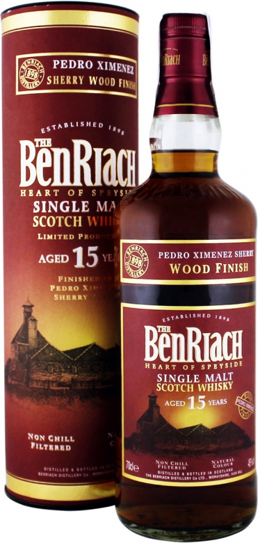 BenRiach Pedro Ximinez 15 Y.O. (в тубусі) 0,7 л