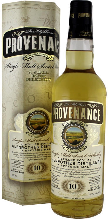 Douglas Laing Provenance Glenrothes 10 Y.O. (в коробке) 0,7 л