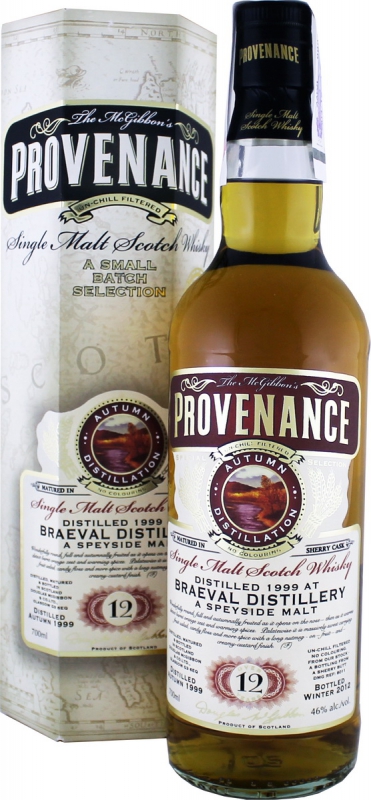 Douglas Laing Provenance Braeval-Sherry 12 Y.O. (в коробці) 0,7 л