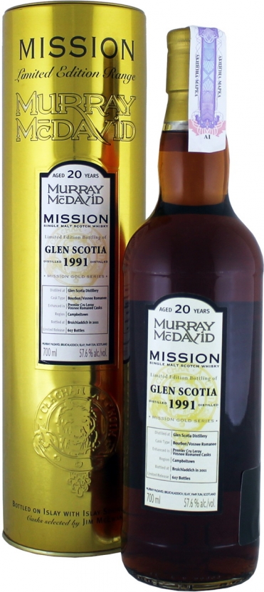 Murray McDavid Glen Scotia Vosne Romanee 1991 20 Y.O. (в тубусе) 0,7 л