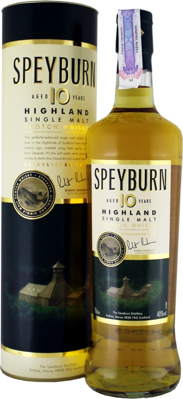 Speyburn 10 Y.O. (в тубусе) 0,7 л