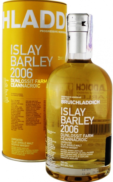 Bruichladdich Islay Barley Dunlossit 2006 Y.O. (в тубусе) 0,7 л