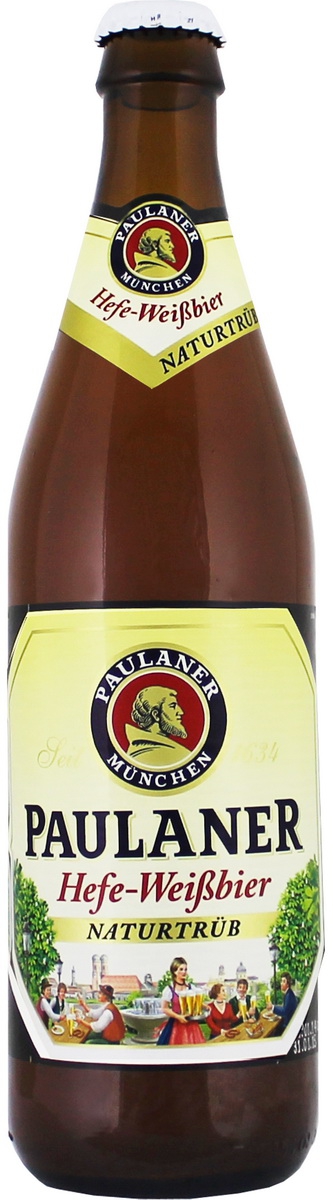 Paulaner Hefe-Weissbier Naturtrub 0,5 л