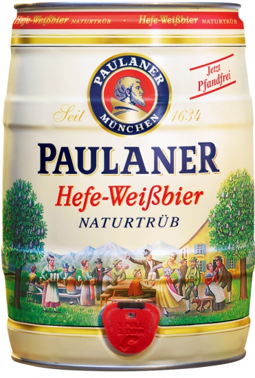 Paulaner Hefe-Weissbier Naturtrub 5 л