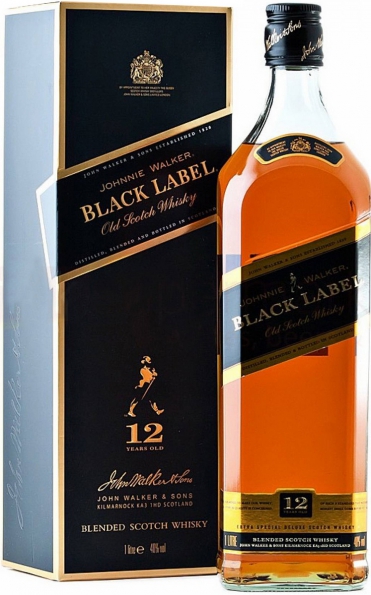 Johnnie Walker Black Label (в коробке) 1 л