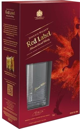 JW Red Label з бокалом 0,7 л