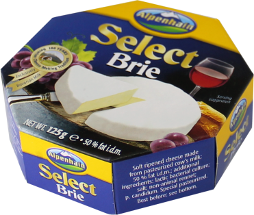 Сир з білою плісінню Brie Selected Alpenhain 125 г