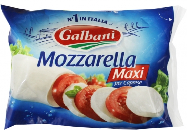 Сыр мягкий Mozzarella Maxi Galbani 385 г