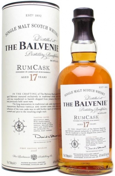 Balvenie 17 Y.O. Rum Wood (в тубусі) 0,7 л