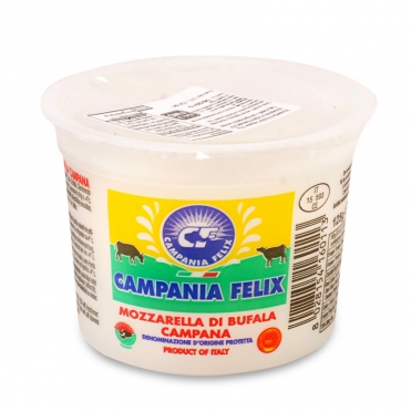 Сир м'який з молока буйволиць Mozzarella di Bufala Campana DOP 125 г