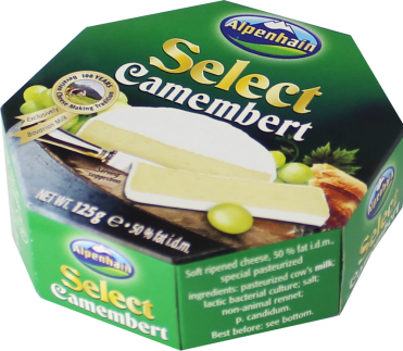 Сир з білою плісінню Select Camembert Alpenhain 125 г