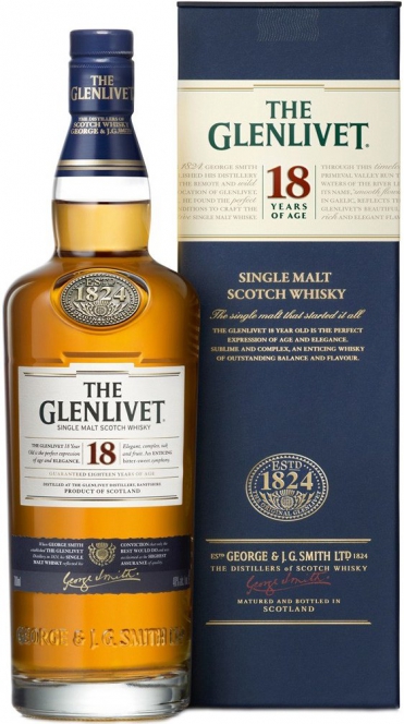 Glenlivet 18Y.O. (в коробке) 0,75 л