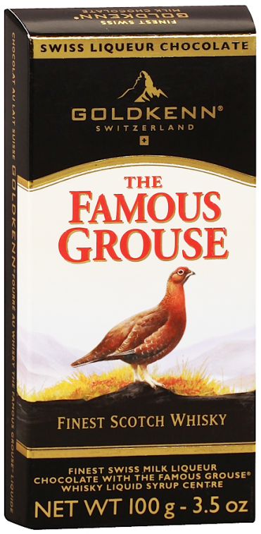 Шоколад молочний з віскі Famous Grouse Goldkenn 100 г