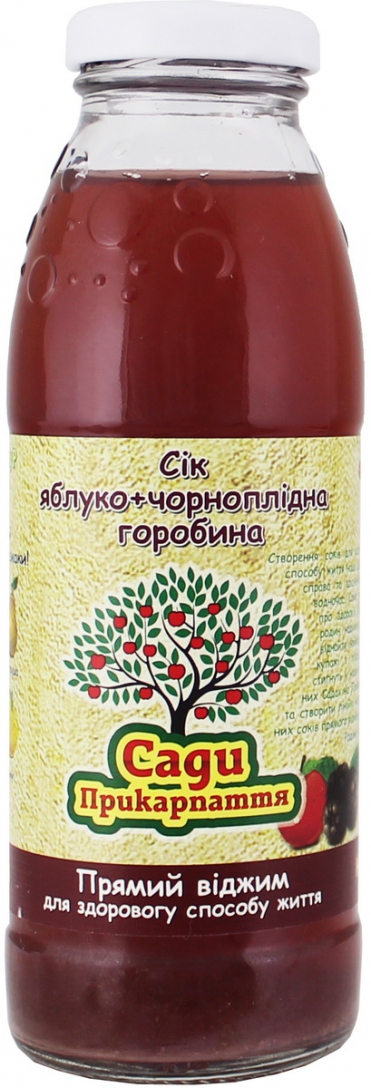 Сади Прикарпаття Яблучно-Чорноплідногоробиновий 0,3 л