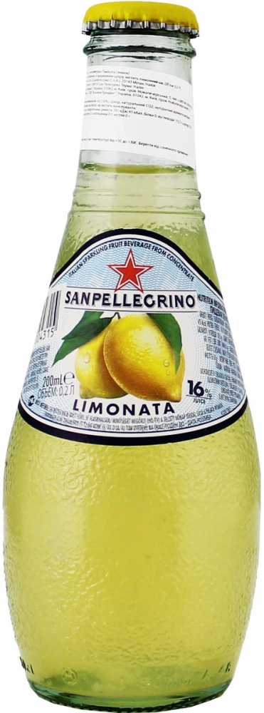 Напій соковмісткий лимонний Sanpellegrino 0,2 л