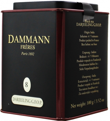 Dammann Darjeeling G.F.O.P. 8 чай чорний 100 г