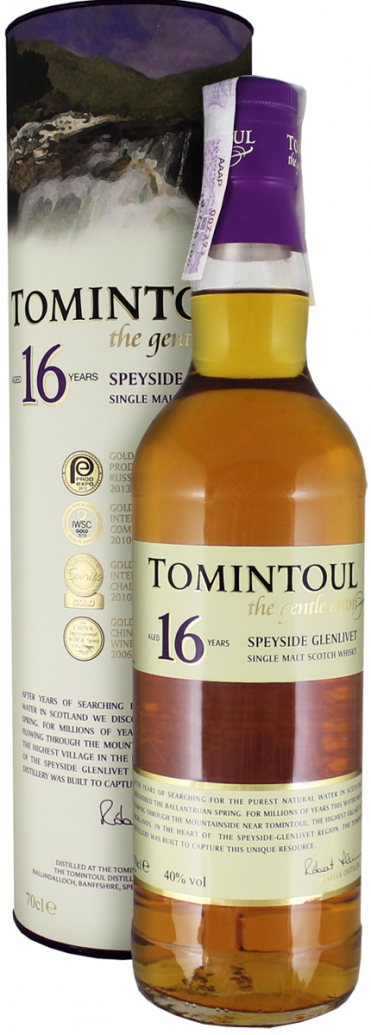 Tomintoul 16 YO (в тубусі) 0,7 л