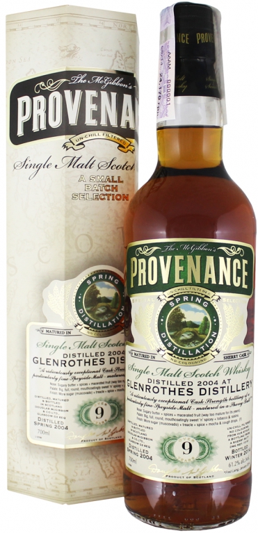 Douglas Laing Provenance Glenrothes Sherry 9 Y.O. 2004 (в коробке) 0,7 л