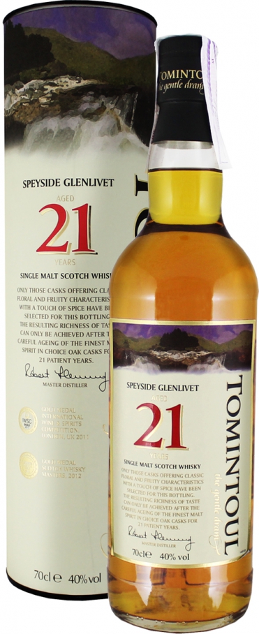 Tomintoul 21 YO (в тубусе) 0,7 л