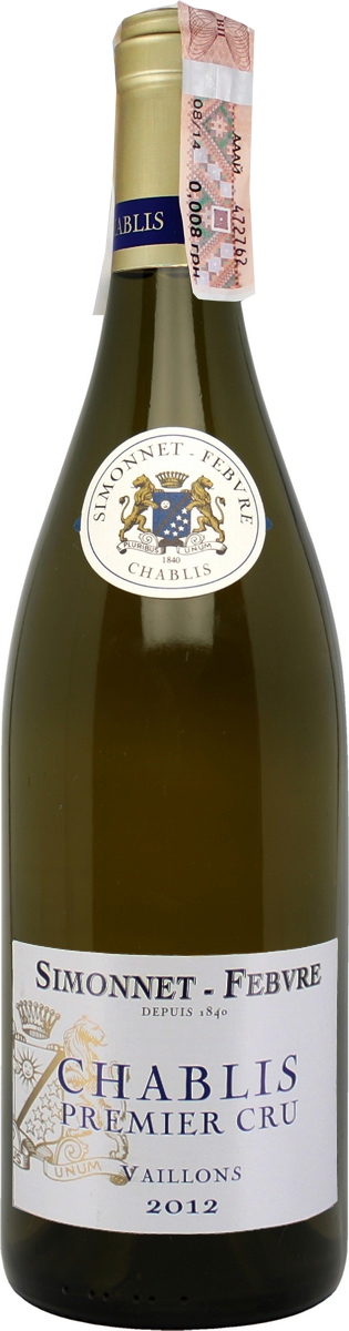 Simonnet Febvre Chablis Premier Cru Vaillons 0,75 л