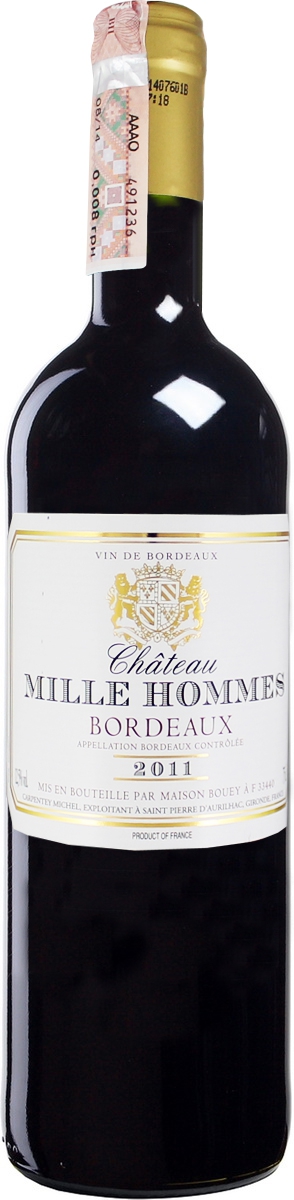 Chateau Mille Hommes 0,75 л