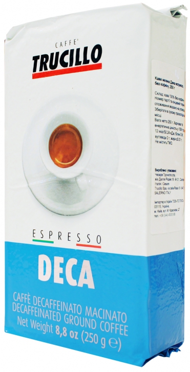 Кофе молотый без кофеина Espresso Deca Trucillo 250 г